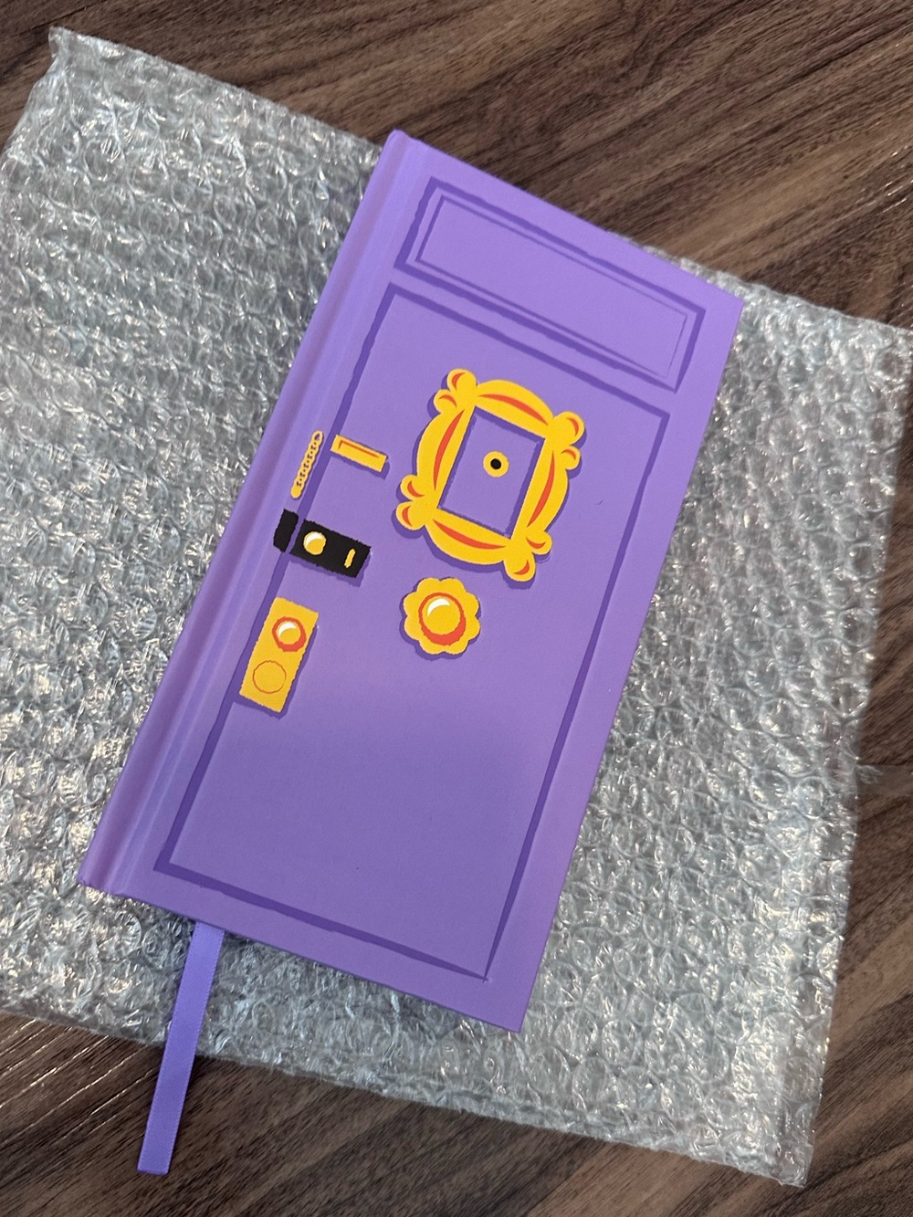 Purple Decorative Door Hardcover Notebook